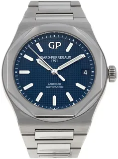 Girard-Perregaux Laureato 81010-11-431-11A Stainless steel Blue