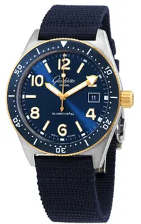 Glashütte SeaQ 1-39-11-10-90-34 Yellow gold and Stainless steel Blue