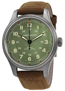 Hamilton Khaki Field Titanium H70545560 Titanium Green