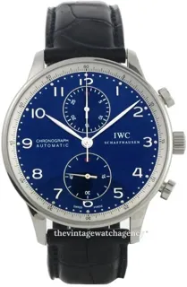 IWC Portuguese IW371432 Stainless steel Blue