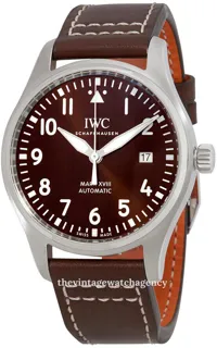 IWC Pilot Mark IW327003 Stainless steel Brown