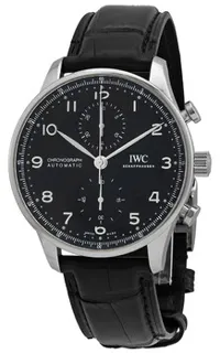 IWC Portugieser Chronograph IW371609 Stainless steel Black