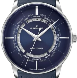 Junghans Meister 027/3010.02 40.5mm Stainless steel Blue