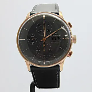 Junghans Meister Chronoscope 027/7923.00 40.5mm Yellow gold Black