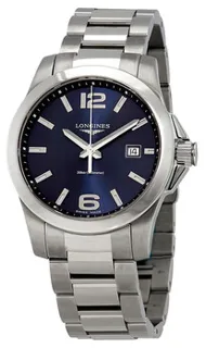 Longines Conquest L3.759.4.96.6 Stainless steel Blue