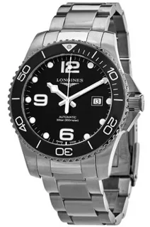 Longines HydroConquest L3.782.4.56.6 Stainless steel Black