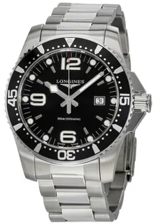 Longines HydroConquest L38404566 Stainless steel Black