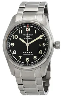 Longines Spirit L38114536 Stainless steel Black