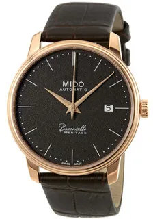 Mido Baroncelli III M027.407.36.080.00 Rose gold and Stainless steel and PVD Gray