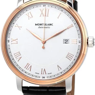 Montblanc Tradition 114336 40mm Stainless steel White