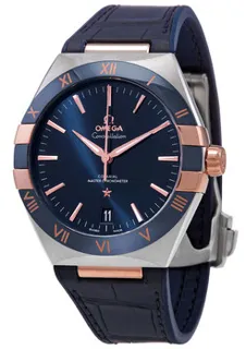 Omega Constellation 131.23.41.21.03.001 41mm Stainless Steel$18kt Rose Gold Blue