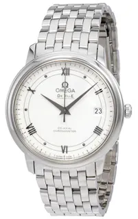 Omega De Ville 424.10.37.20.04.001 Stainless steel White