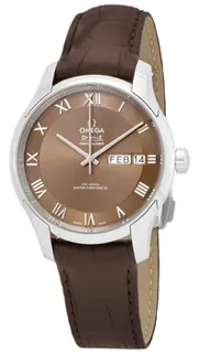 Omega De Ville 433.13.41.22.10.001 Stainless steel Brown