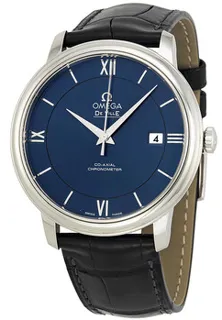 Omega De Ville Prestige 424.13.40.20.03.001 Stainless steel Blue