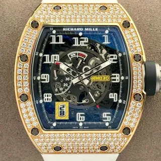 Richard Mille RM 030 RM030 AO TI-ATZ 50mm Rose gold Skeletonized