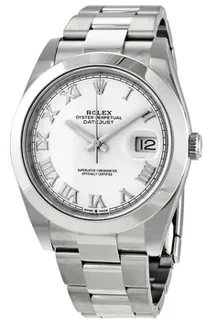 Rolex Datejust 126300WSO Stainless steel White