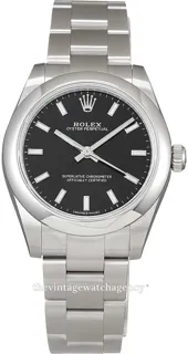 Rolex Oyster Perpetual 177200-0019 Stainless steel Black