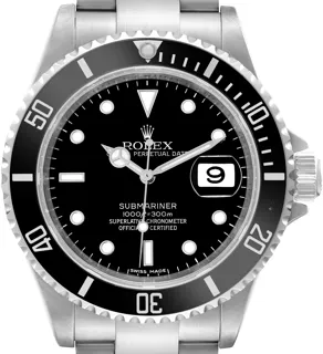 Rolex Submariner 16610 Stainless steel Black