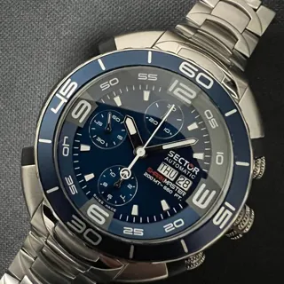 Sector Shark Master 46mm Titanium Blue