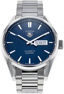 TAG Heuer Carrera Calibre 5 WAR201E.BA0723 Stainless steel Blue