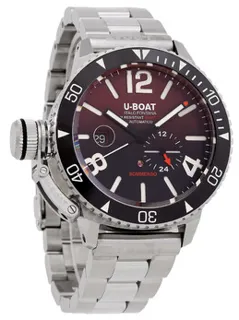 U-Boat Dive Watch 9521/MT Stainless steel Red