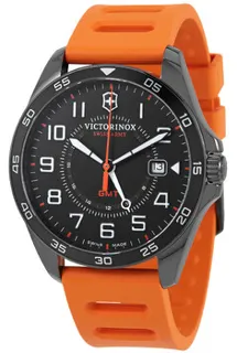 Victorinox FieldForce Sport GMT 241897 Gunmetal PVD stainless steel Black