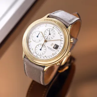 Audemars Piguet Huitième Chronograph 25644 40mm Yellow gold Silver