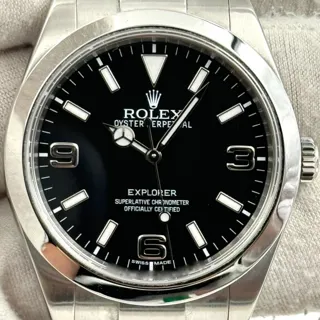 Rolex Explorer 214270-0001 39mm Stainless steel Black