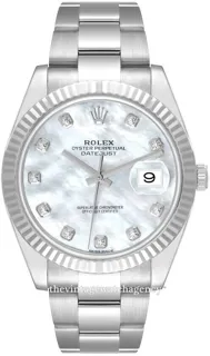 Rolex Datejust 41 126334-0019 White gold and Stainless steel White