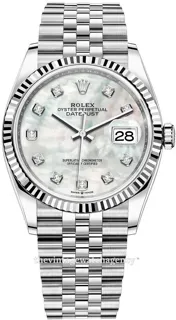 Rolex Datejust 36 126234-0019 White gold and Stainless steel White