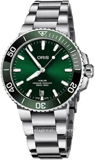 Oris Aquis Date 01 733 7766 4157-07 8 22 05PEB Stainless steel Green