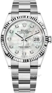 Rolex Datejust 36 126234-0020 White gold and Stainless steel White