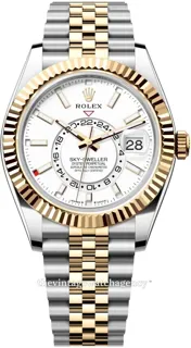 Rolex Sky-Dweller 336933-0006 Yellow gold and Stainless steel White