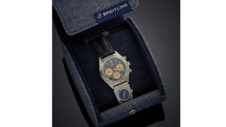 Breitling Callisto 80520N 36mm Yellow gold and Stainless steel Blue