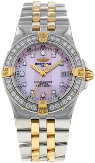 Breitling Galactic B71340 Yellow gold and Stainless steel Pink