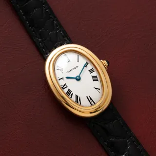 Cartier Baignoire Yellow gold White