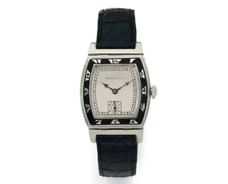 Hamilton Coronado Enamel and 14k white gold White