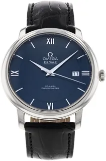 Omega De Ville Prestige 424.13.40.20.03.001 Stainless steel Blue