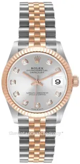 Rolex Datejust 31 278271-0016 Rose gold and Stainless steel Silver