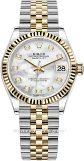 Rolex Datejust 31 278273-0028 Yellow gold and Stainless steel White