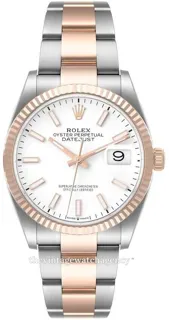 Rolex Datejust 36 126231-0018 Rose gold and Stainless steel White