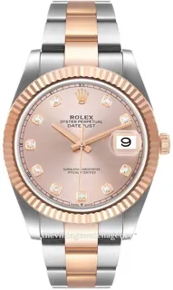 Rolex Datejust 41 126331-0007 Oystersteel and Everose gold Beige