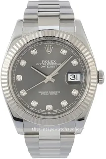 Rolex Datejust 41 126334-0005 White gold and Stainless steel Gray