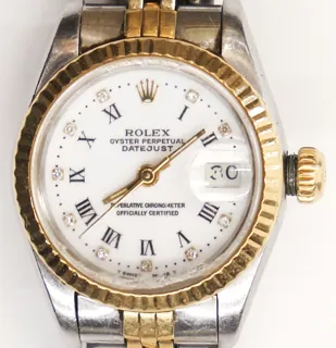 Rolex Datejust 6917 Stainless steel and 18k yellow gold White