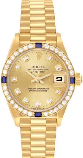 Rolex President 79088 26mm Yellow gold Champagne