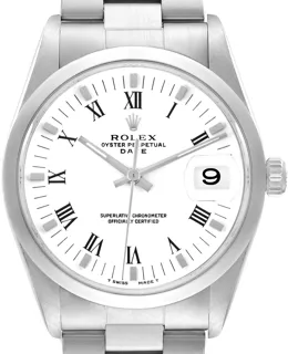 Rolex Oyster Perpetual Date 15200 Stainless steel White