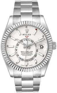 Rolex Sky-Dweller 326934-0001 White gold and Stainless steel White