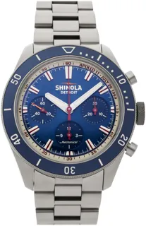 Shinola The Mooncraft Monster Chrono Limited Edition S0120279029 43mm Titanium Blue