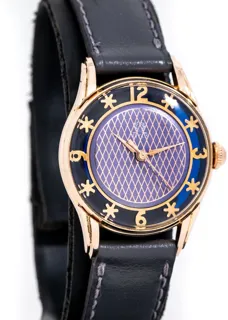 Titus Cocktail Watch 28mm 18k Yellow Gold Plated Steel Purple