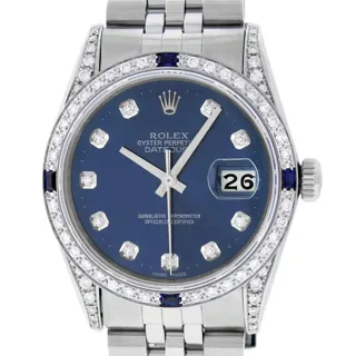 Rolex Datejust Stainless steel and 18k white gold Blue